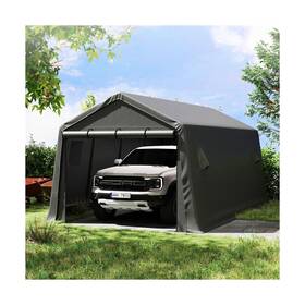 Bx-cp1020-h265 Real Relax 10 20 Ft Heavy Duty Snowproof Carport Large Outdoor Shelter 240 G Pe Wate