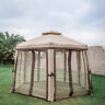 Reog006 Kinbor Tiered Outdoor Canopy Tent Hexagonal Gazebo Curtain 789458548387