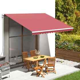 311967 Replacement Fabric For Awning Burgundy Red 13.1footx9.8foot Vida Xl