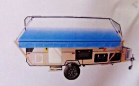 Rvaw13x8blue24 Retractable Rv Or Home Patio Canopy Awning Blue Fade Color 13 X 8 Feet Aleko