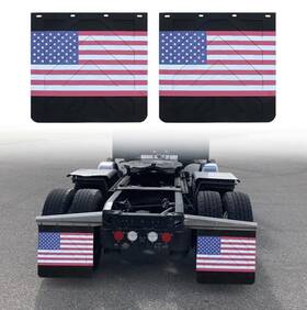 Xd-qp017-011 Rilonh Mud Flaps For Semi Trucks Pvc Polymer Tractor Trailer 24 Inch American Flag