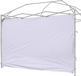 Rinling Instant Canopy Sunwall 10x10 Ft 1 Pack Sidewall Only White