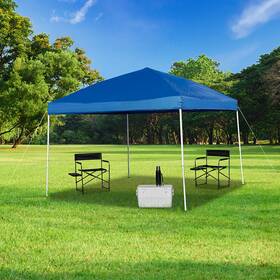 Ffof45264bl Roseto Ffof45264 10ftx10ft Outdoor Pop Up Portable Canopy Tent - Blue