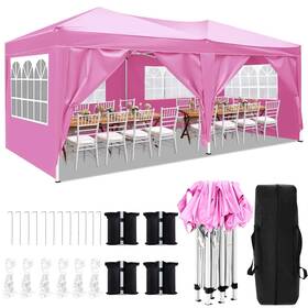Tent61905 Rovibek 10x20 Canopy With Sidewalls Pop Up Party Tent For