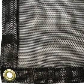 K-sc1010-70 Rsi Canopies 0.06 Inch Lx120 Wx120 H Knitted Shade Clothes Grommets Rectangular Black