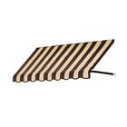Rt22-7brnt Awntech Awning Fabric Fixed Striped Aluminum Frame New 731478975827