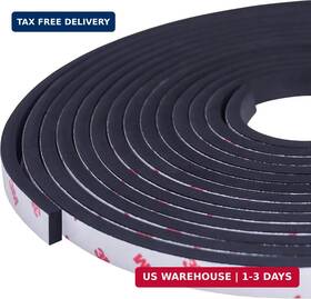 Rubbo International Inc. 850006710119 Neoprene Waterproof Rubber Foam 1/2 Inch W X 1/4 H 24 Feet Long Weather Strip
