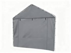 Rutile 786354040403 10x20 Waterproof Carport Sidewall Cover - Uv Protected Gray Panel
