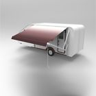 Rvawm12x8bur25-wm Aleko Motorized Retractable Awning Feet Burgundy Fade 655222805898