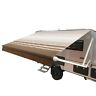 Rvawm20x8brstr34 Aleko Retractable Motorized Awning White To Brown Stripes 655222806109