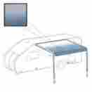 Rvfab18x8blue24 Aleko Vinyl Rv Awning Fabric Replacement 18x8 Ft Blue Fade Color 707989665069