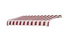 S-aw011-r Sunjoy Manual Retractable Awning Red Stripe 841057144060