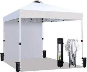 23ca04-03wt Sailary 10x10 Pop Up Canopy Tent Easy Instant Sidewall Water Resistance White