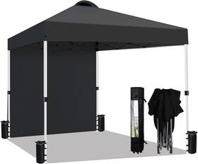 23ca04-04bk Sailary 10x10 Pop Up Canopy Tent Easy Instant Sidewall Water Resistance