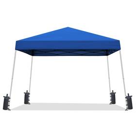 Sailary 976099133926 10x10 Portable Pop Up Outdoor Canopy Tent 10 X Ft Base / 8 Top Blue