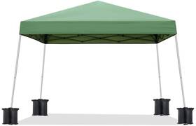 Sailary 976099133933 10x10 Portable Pop Up Outdoor Canopy Tent 10 X Ft Base / 8 Top Green