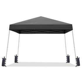 Sailary 976099133957 10x10 Portable Pop Up Outdoor Canopy Tent 10 X Ft Base / 8 Top Black