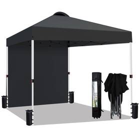 Sailary 976099134862 10x10 Pop Up Canopy Tent Easy Instant With Sidewall Water Resista