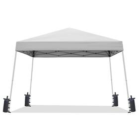 Sailary 976099136774 10x10 Slant Leg Pop-up Canopy Tent Easy One Person Setup Instant Outdoor Beac