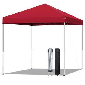 Sailary 976099139874 6x6 Pop Up Canopy Tent Easy Setup For Outdoor Shades Red