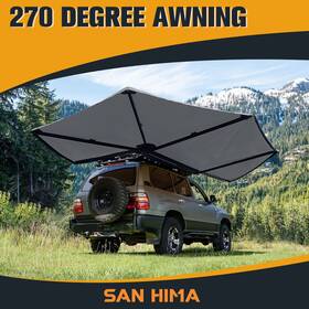 Sh-sa270p-blk-l-u San Hima 270 Free-standing Awning 600d Double Ripstop Poly-cotton Passenger
