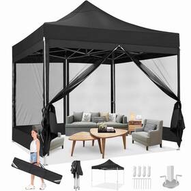 Sanopystore 712356711584 10ft X Pop Up Canopy With 4 Removable Mesh Mosquito Proof Canopies