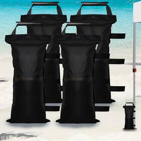 Sanway 744759269980 4/6/8 Pack 120 Lbs Sand Bags For Canopy Weights Unfilled - Black