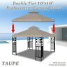 Sc0g246-taupe Strong Camel Replacement Canopy Top For Patio Pavilion 0008568796724