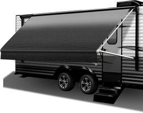 Scitoo 445030744785 Rv Awning Fabric Replacement 16ft 15ft 2 Inch Heavy Duty Camper