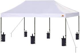 Slgz20w Serenelife Pop Up Canopy Tent 10x20 Commercial Instant Shelter Foldable White