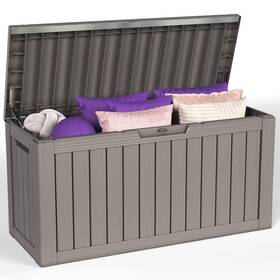 Db-045c-x1 Sersper 80 Gallon Outdoor Storage Box Deck With Gas Grey