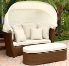 Dl-rls001 Set 3185168 Canopy Outdoor Id Wicker Cabana Palermo Brown