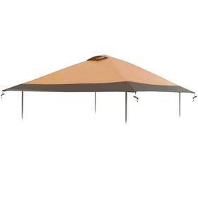 1313cto-02 Shadcanova 13x13 Canopy Replacement Top With Air Vent Silver Coated Fit For Coleman Oasi