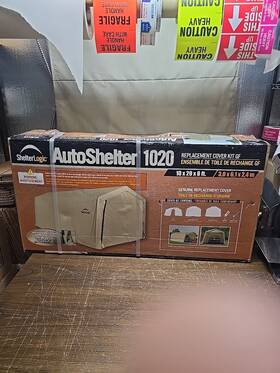 037-1662-2 Shelterlogic #90506 Auto Shelter 1020 Replacement Cover 10ftx20xft8ft Frame Sold Separatel