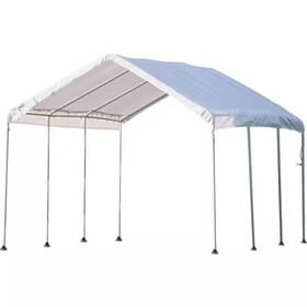 8-leg Shelterlogic 313038516536 Maxap 10 Ft. W X 20 D Heavy-duty Steel Gazebo White Canopy