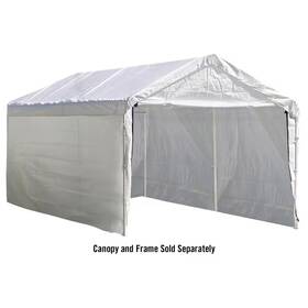 Shelterlogic 313084441400 Canopy Sidewalls/doors Kit Uv-resistant Fabric 10 Ft. W X 20 D