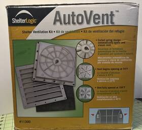 Shelterlogic 677599113000 11300 Automatic Shelter Vent Kit Keep Your Cool And Dry New Opened Box