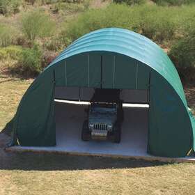 Pebada0204f02202511 Shelterlogic Sheltertech Garage- Green 25ftlx22ftwx11fth