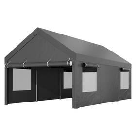 Shintenchi 840544696532 10x20 Ft Heavyduty Design Carport Portable Garage Canopy With