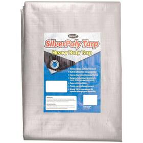 Spt008010 Sigman 8ft X 10ft Silver Heavy Duty Tarp