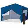 Sky2750 Bcp 10 X Ez Pop Up Canopy Tent Side Walls Waterproof Gazebo Carry Bag Blue New