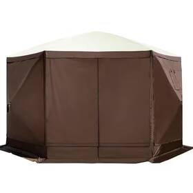 Skyshalo 313111498490 Gazebo Screen Tent 12 X Ft. 6-sided Pop-up Camping Canopy Shelter With