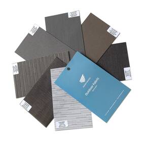 Smartwings 728205225447 Motorized Outdoor Patio Shades Fabric Sample Smart Roller