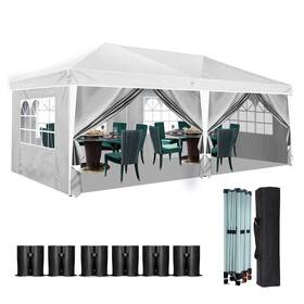 036sw Snenblume Heavy Duty Pop Up Canopy Carport With Uv Protection Waterproof Fabri