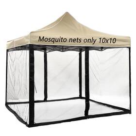 Gazebo20221231-01 Soospe-mz 10x10 Gazebo Replacement Mosquito Netting For Pop-up Canopy Tent Sidewall Sc