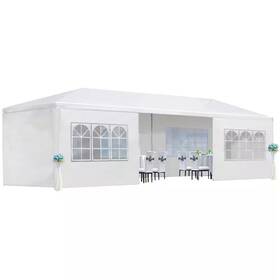 Soten Rugged Tablet Llc 445016946936 10 Ft. X 30 White Wedding Party Canopy Tent Outdoor Gazebo With 8 Removable