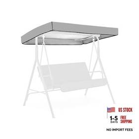 Spaloo 742009551496 Swing Canopy Replacement Outdoor Cover 75 Inch X 75.2x47.24x7.09inch Gray
