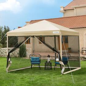 X003zbda27 Specstar 8ftx 8ft Pop Up Canopy Tent With Mesh Netting 2 Zipper Doors