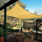 Ss-12s Unicool Square Sun Shade Sail Outdoor Garden Uv Top Canopy