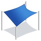 Ss03rec10x10bl-a4h Aleko Square Waterproof Sun Shade Sail